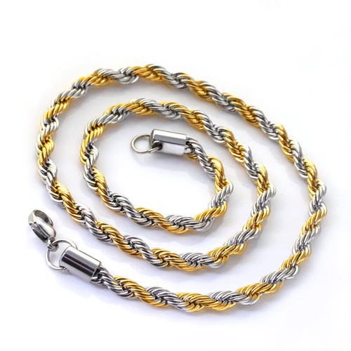 Collana catena corda acciaio