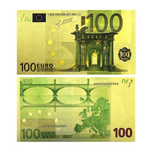 Banconote 100 euro - oro, banca
