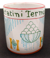 MONTECATINI TERME TAZZA RICORDO PUBBLICITARIA - CERAMICA - VINTAGE '60/70