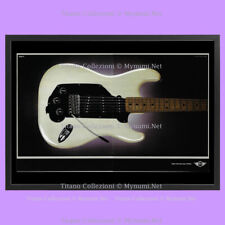 Anni ' 00  * Pubblicità Originale "Mini, Chitarra Elettrica Bianca" Cornice