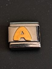 Tessera Nomination con lettera A in oro 18 kt