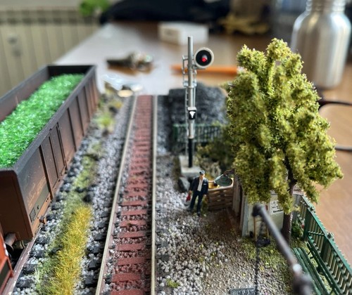 Diorama plastico ferroviario - plastico,