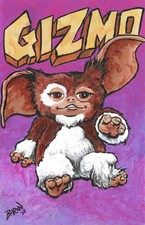 Gizmo...illustrazione pittura acrilica originale