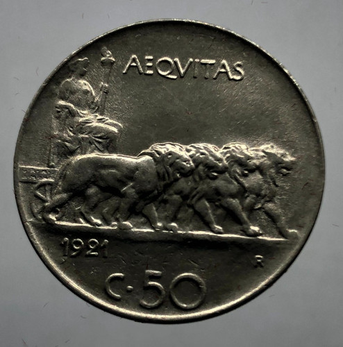Centesimi leoni 1921 - 50,
