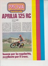 advertising TEST MOTO APRILIA 125 RC 1979 MOTOITALIANE REGOLARITA ENDURO EPOCA