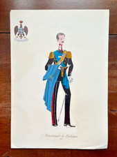 Stampe 31 x 20 cm Uniformi Storiche degli Ufficiali di Cavalleria.