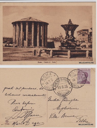 Roma 1926 tempio di - roma:,