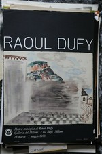 LOCANDINA - RAOUL DUFY - GALLERIA DEL MILIONE MILANO 1969