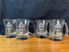 Set 4 tazze in vetro vintage