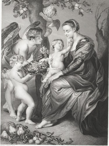 Madonna di rubens scuola - di,