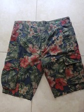 Lotto 2264 bermuda fiori pantaloni uomo Tg 48 benetton
