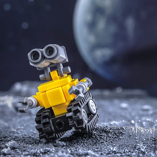 Moc mini wall robot blocchi - wall-e,