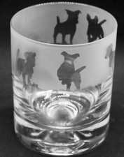 JACK RUSSELL TERRIER Frieze Boxed 30cl Glass Whisky Tumbler