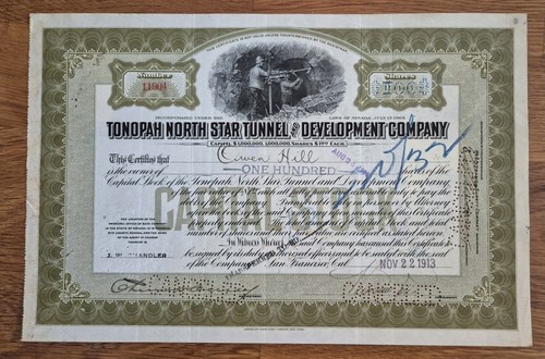 Tonopah north star tunnel and - tunnel,