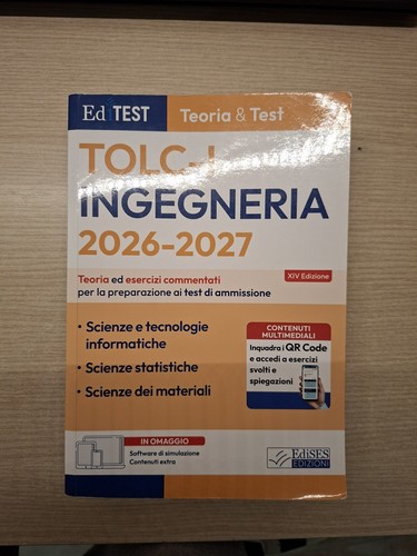 Tolc ingegneria 2026 - tolc-i, 2026-2027