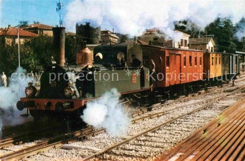 Locomotore treno epoca linea - d'epoca,