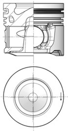 Pistone kolbenschmidt 41253600 - kolbenschmidt,