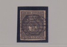 Spagna 1853 posta locale di Madrid, stemma, 1c. bronzo (N° 22) (Cat.58/577)