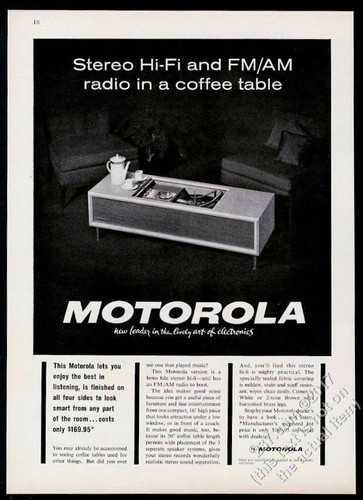 Motorola stereo 1963 a - stereo, hi