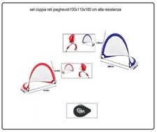 2 reti porta calcio calcetto