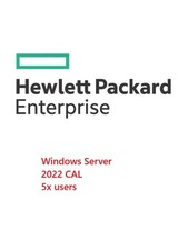 Hewlett Packard Enterprise Windows server data center 2022 CAL 5x prodotto utente k