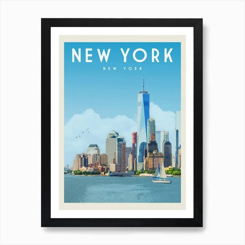 Poster viaggio new york - york,