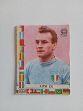 FIGURINA CALCIATORI LAMPO WORLD CUP CHILE 1962 ITALIA LOSI n 5