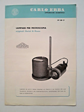 Catalogo Lampade per Microspia Carlo Erba Apparecchi Scientifici 