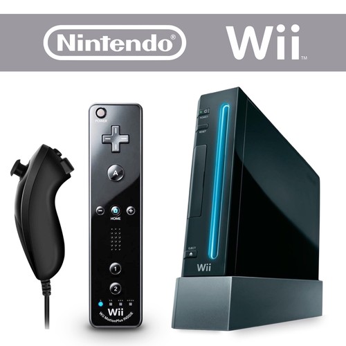 Console nintendo wii nera - console,