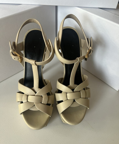 Ysl pelle beige - pelle, platform