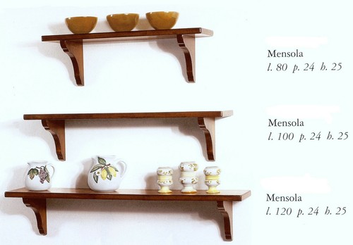 Mensola legno massello - legno,