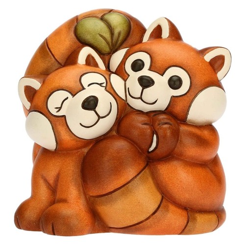 Thun coppia panda rosso otto - coppia,