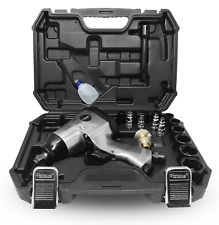 KIT AVVITATORE PNEUMATICO AD ARIA COMPRESSA 1/2" SET IN VALIGIA 17 PEZZI BUSSOLE