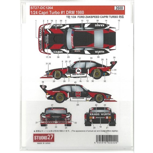 Studio27decals capri - 1/24,
