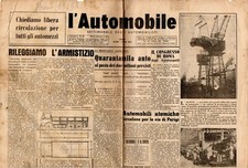 [MAB12] RIVISTA L'AUTOMOBILE Anno 1945 Numero 8