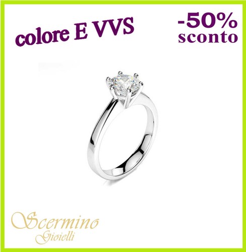 Anello solitario oro - solitario,