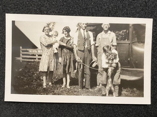 Famiglia con cane automobile - con,