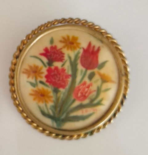 Spilla floreale vintage - , in