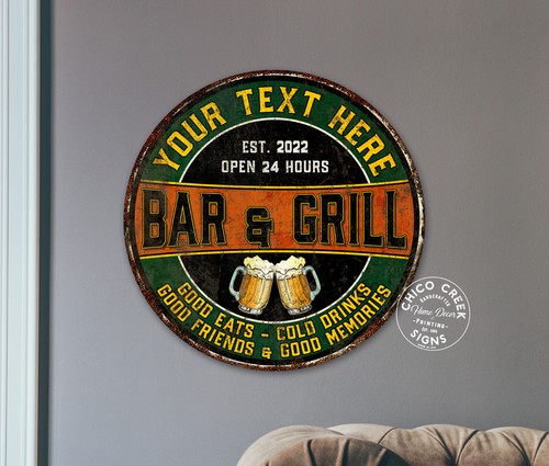 Insegna personalizzata bar - insegna, e
