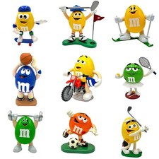 M&M'S DISPENSER VARI TEMI SPORT VINTAGE GADGET PUBBLICITARIO MARS