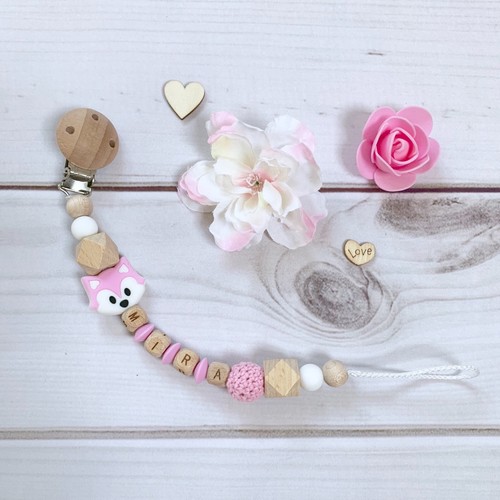 Nuckelkette bow pacifier chain - nuckelkette,