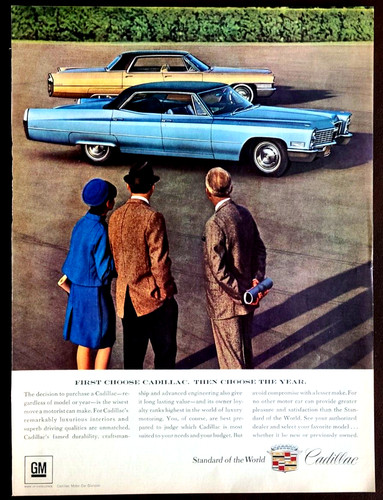 Pubblicità cadillac originale - pubblicità,