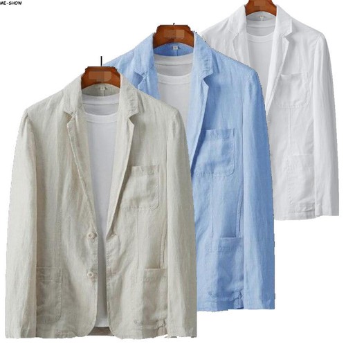 Blazer uomo casual lino retrò