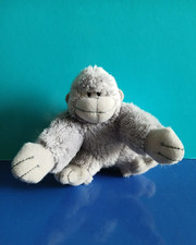 "TRUDI", mini peluche Scimmia, colore grigio, altezza 7,5 cm.