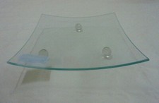 Piatto vetro quadrato con - in,