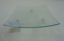 PIATTO IN VETRO QUADRATO CON