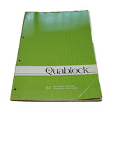 articoli per la scuola QUABLOCK COMMERCIALE 4 FORI A4 ( lotto da 45 quablock )