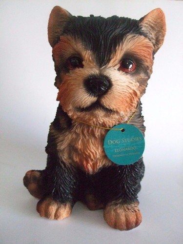 Yorkshire terrier pup ornament - yorkshire,