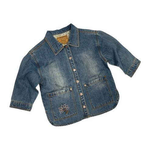 Giacca camicia ricamata souris - ricamata,