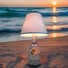 Lampada bottiglia gin - bottiglia, mare